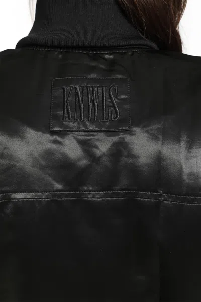 Knwls M Claw Padded Bomber Jacket In Black