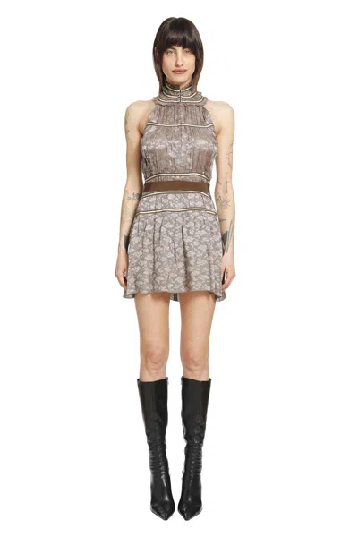 Knwls Freya Midi Dress In Brown