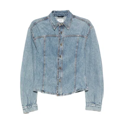 Haikure Button-up Denim Jacket In Blue