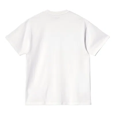Carhartt Wip Ss Amarican Script Tshirt In White
