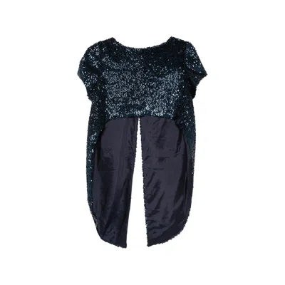 Fely Campo Sequin Blouse In Blue