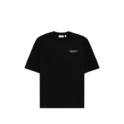 Off-white Logo Graphic Crew Neck Short Sleeve T-shirt In Black