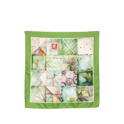 D'aniello Patterned Silk Scarf In Neutral