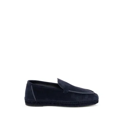 Castaã±er Leather Espadrilles In Blue