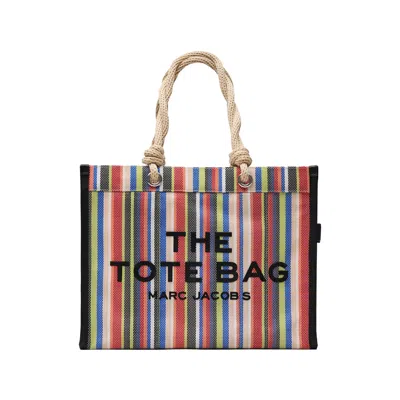 Marc Jacobs The Large Stripe Mesh Rope Tote Bag In Multi