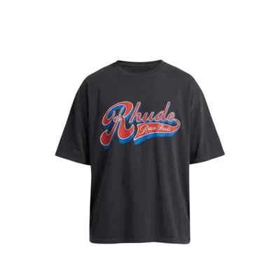 Rhude Pit Stop T-shirt In Black