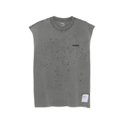 Satisfy Mothtech Muscle Tee In Gray