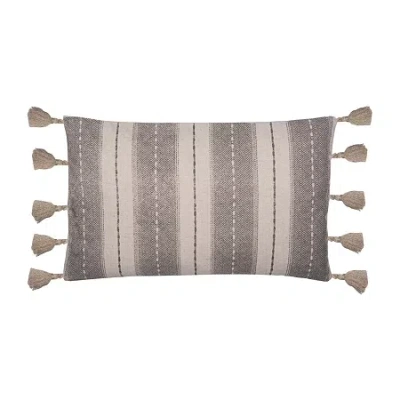 Safavieh Samerin Rectangular Throw Pillow In Gray