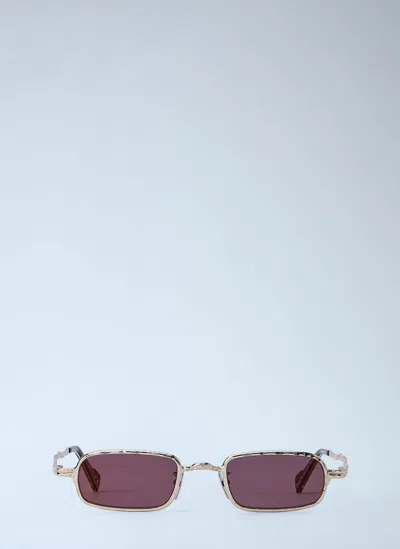 Kuboraum Mask Z18 Rectangular-frame Sunglasses In Burgundy