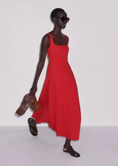 Me+em Contour Seamed Maxi Dress Lipstick Red