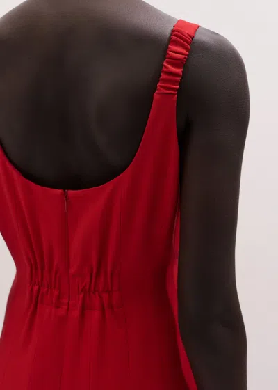 Me+em Contour Seamed Maxi Dress Lipstick Red