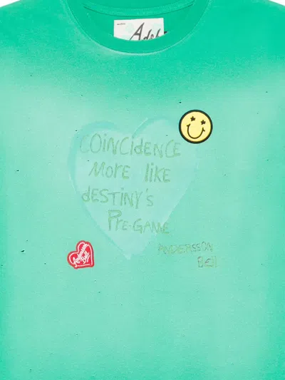Andersson Bell Logo-patch T-shirt In Green