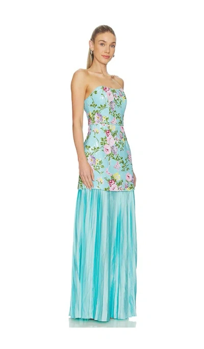 Elliatt Emmeline Strapless Gown In Multi