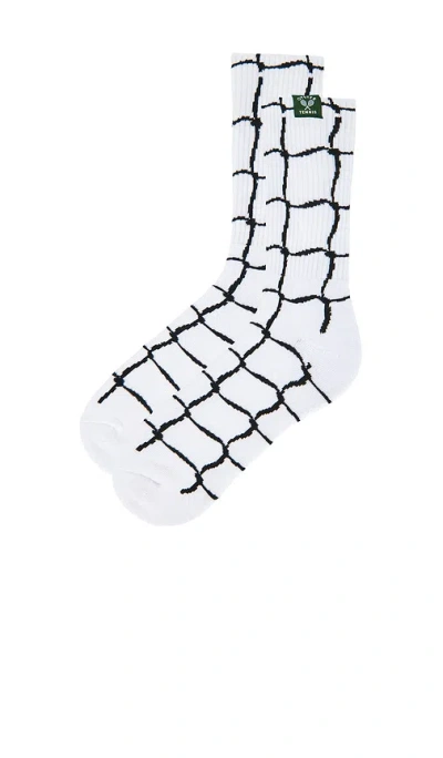 Oyster Net Socks In White