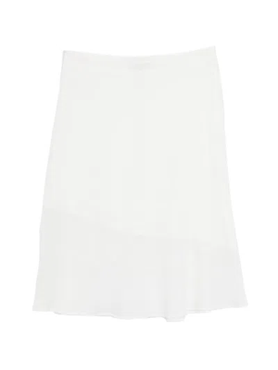 Barbara Bui Asymmetric Button Mini Skirt In White