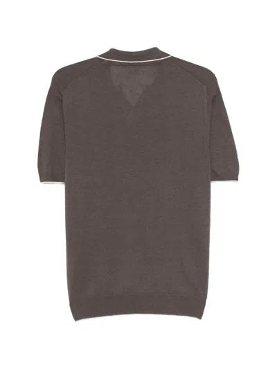 Fedeli V-neck T-shirt In Multi