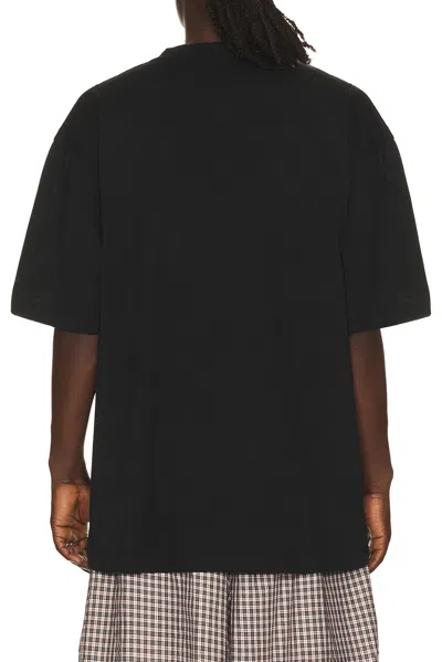 Balenciaga Printed Cotton Jersey T-shirt In Black