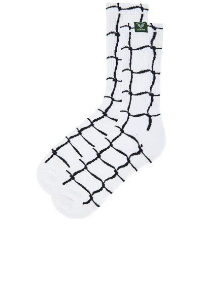 Oyster Net Socks In White