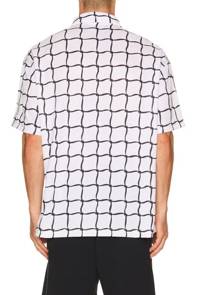 Oyster Net Button Up In White