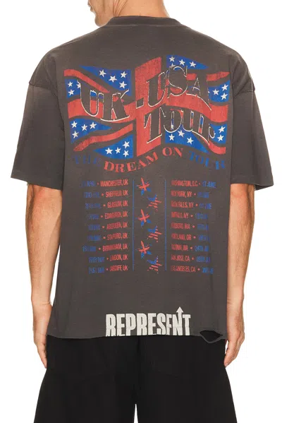 Represent Dream On Tour Printed T-shirt In Gray