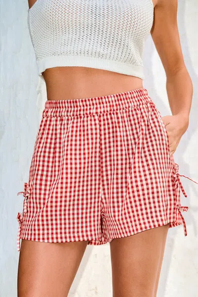 Cupshe Shortcake Gingham Shorts In Multi