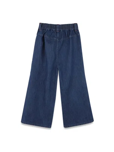 Kenzo Elastic Waist Jeans In Blue