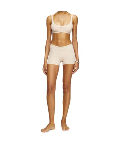 Diesel Chelsea-utlt Logo Cut-out Sports Bra In Pink