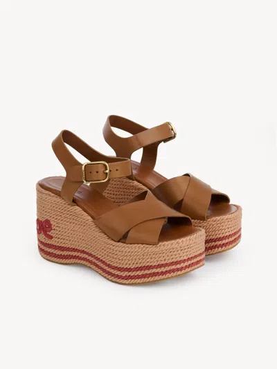 Chloé Elegant Sandal With 10.5 Cm Heel Height For Women In Pink
