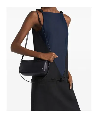 Courrèges Small Three Sixty Bag In Black