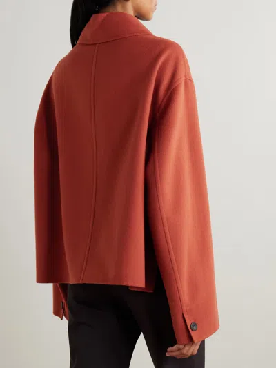 Joseph Kalaa Wool And Silk-blend Jacket In Brown