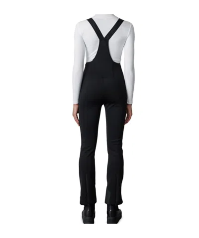 Mackage Gia Bonded Fleece-backed Techno Jersey Salopettes In Multi