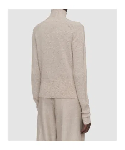 Joseph Oxna Light Pure Cashmere High Neck Jumper In Neutral