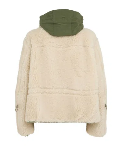 Sacai Teddy  Wool Jacket In Multi