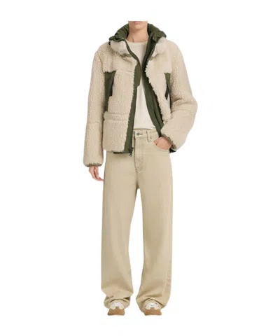 Sacai Teddy  Wool Jacket In Multi