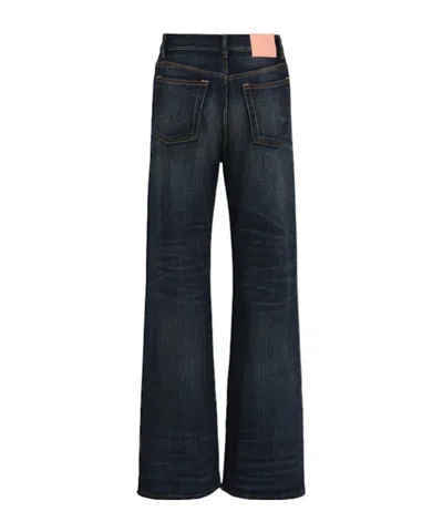 Acne Studios 5-pocket Flared Denim Jeans In Black