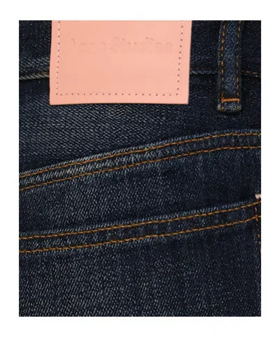 Acne Studios 5-pocket Flared Denim Jeans In Black