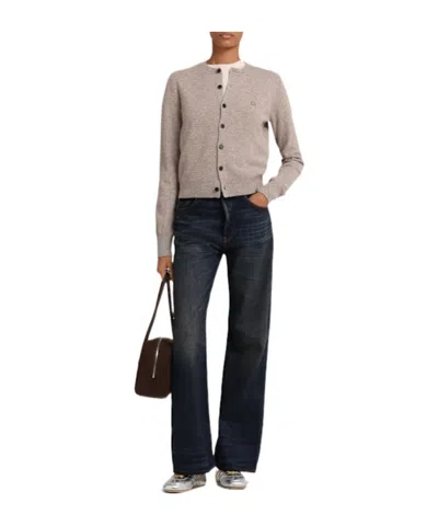Acne Studios 5-pocket Flared Denim Jeans In Black