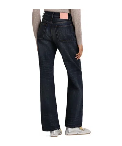 Acne Studios 5-pocket Flared Denim Jeans In Black