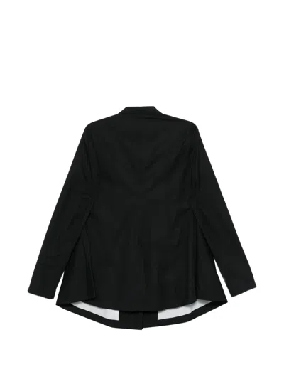 Rundholz Patch-pocket Coat In Black
