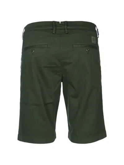 Jacob Cohen Green Solid Shorts In Brown