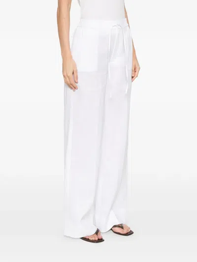 Twinset Drawstring Trousers In White