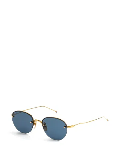 Thom Browne Round-frame Sunglasses In Neutral