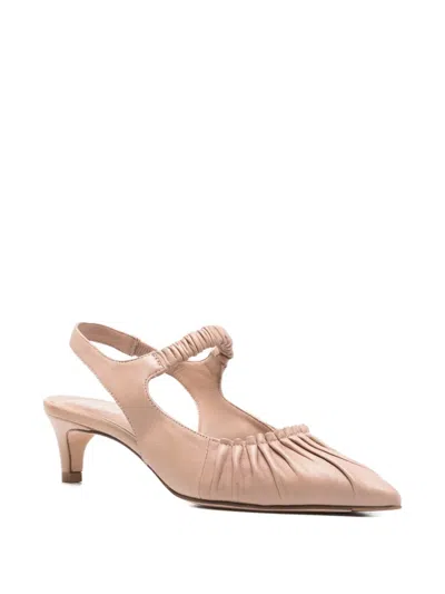 Lorena Paggi Gathered Slingback Pumps In Pink