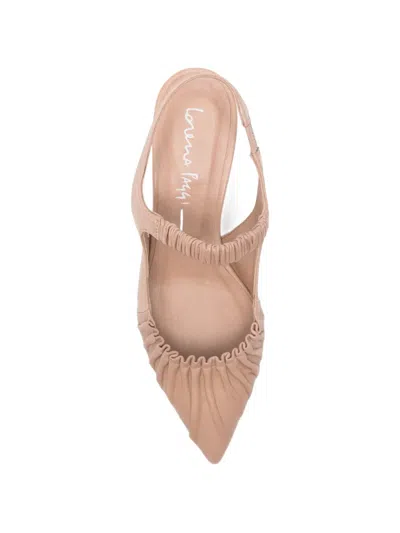 Lorena Paggi Gathered Slingback Pumps In Pink