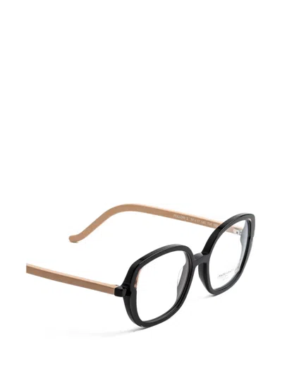 Face À Face Square-frame Glasses In Black