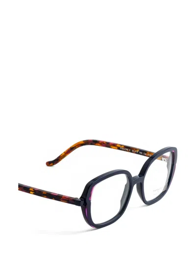 Face À Face Square-frame Glasses In Black