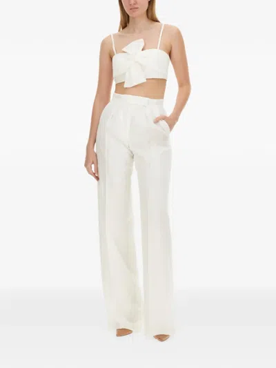 Max Mara Slim Fit Bridal Top In White