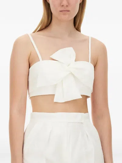 Max Mara Slim Fit Bridal Top In White