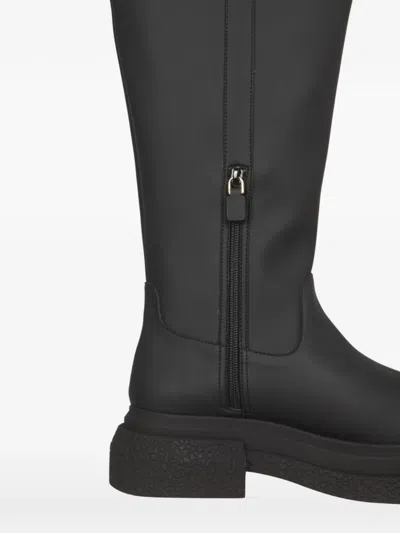 Stuart Weitzman Zip Boots In Black