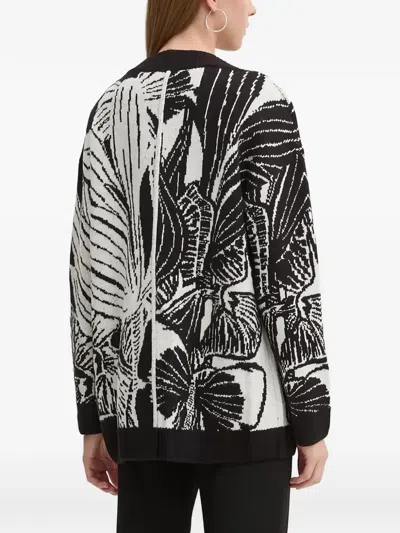 Desigual Floral-pattern Buttoned Cardigan In Multi